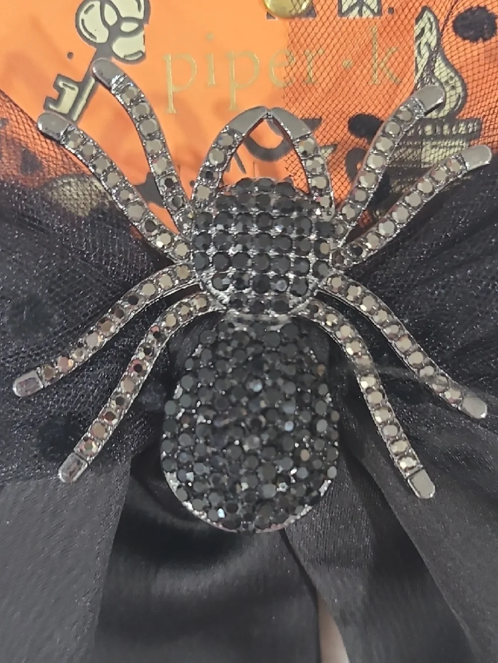 Piper Black and Gold Embellished Accessory